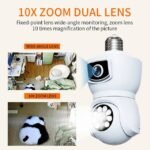 Dual Lens Smart WiFi CCTV Camera 4MP Outdoor Security Camera with PTZ Night Vision & Two-Way Audio - Image 3