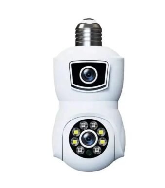 Dual Lens Smart WiFi CCTV Camera with PTZ Night Vision and Two-Way Audio