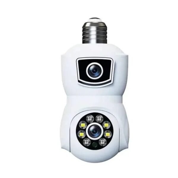 Dual Lens Smart WiFi CCTV Camera with PTZ Night Vision and Two-Way Audio