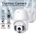Smart WiFi CCTV Outdoor Security Camera with Night Vision and PTZ Rotation