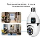 Dual Lens Smart WiFi CCTV Camera with Night Vision and Two-Way Audio