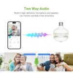 Bulb Socket Smart WiFi CCTV Camera 1080P Full HD Security Camera - Image 4
