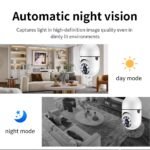 WiFi Bulb Camera 1080P Full HD PTZ 360° Rotate Day & Night Vision Smart Security Camera - Image 6
